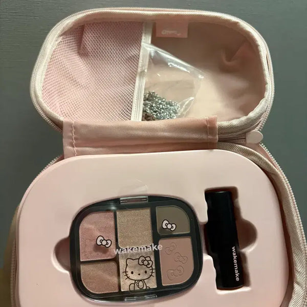 [BUNJANG] WAKEMAKE Hello Kitty Edition Eyeshadow Palette Pink Shell / 웨이크메이크 헬로키티 에디션 아이섀도우 팔레트 핑크쉘