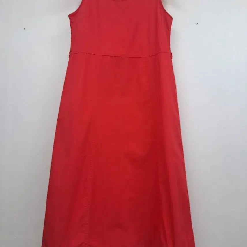 [BUNJANG] Red Cotton Long Dress Size 55 / 레드 면 원핏55