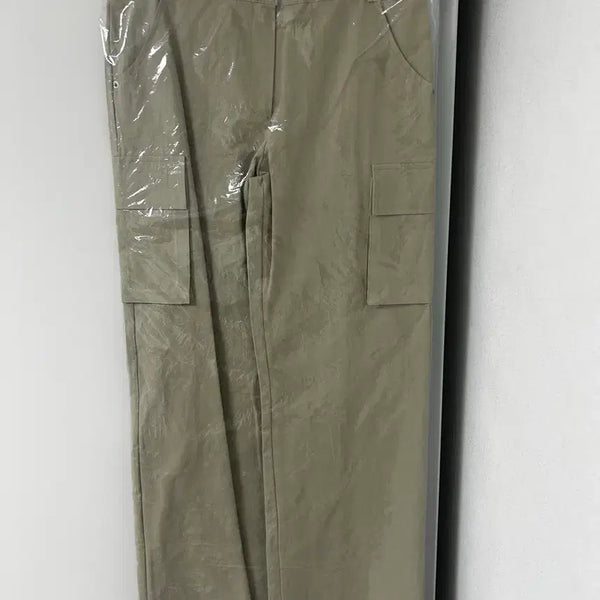[BUNJANG] Delicious Blanc Cargo Pants Khaki Beige M / 딜리셔스블랑 카고팬츠 카키베이지 M