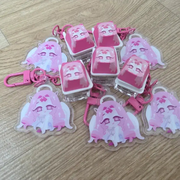 [BUNJANG] Cookie Run Kingdom Eternal Sugar Keycap Keychain / 쿠키런 킹덤 키캡 키링 이터널 슈가