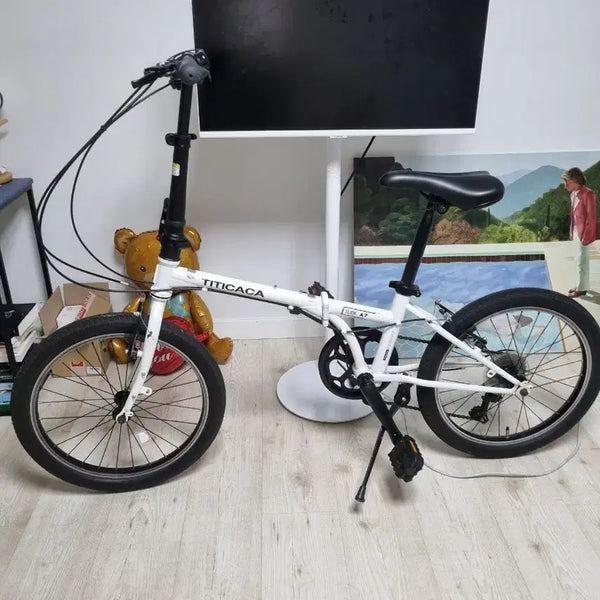 [BUNJANG] Titicaca Folding Mini velo Bicycle / 바로 운행 가능한 티티카카 접이식 미니벨로 팝니다 ^^