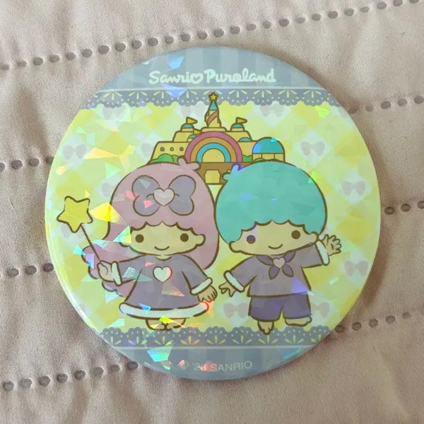 [BUNJANG] Sanrio Puroland Little Twin Stars Kiki Lala Pin Badge / 산리오 퓨로랜드 리틀트윈스타 키키라라 핀뱃지 핀버튼