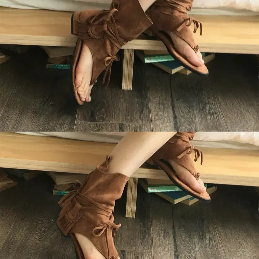 [BUNJANG] Cloud Emotion Kyle The Soft Bohemian Strap Middle Boots / 클라우드이모션 카일 더 소프트 보헤미안 스트랩 미들 부츠 판매합니다 !