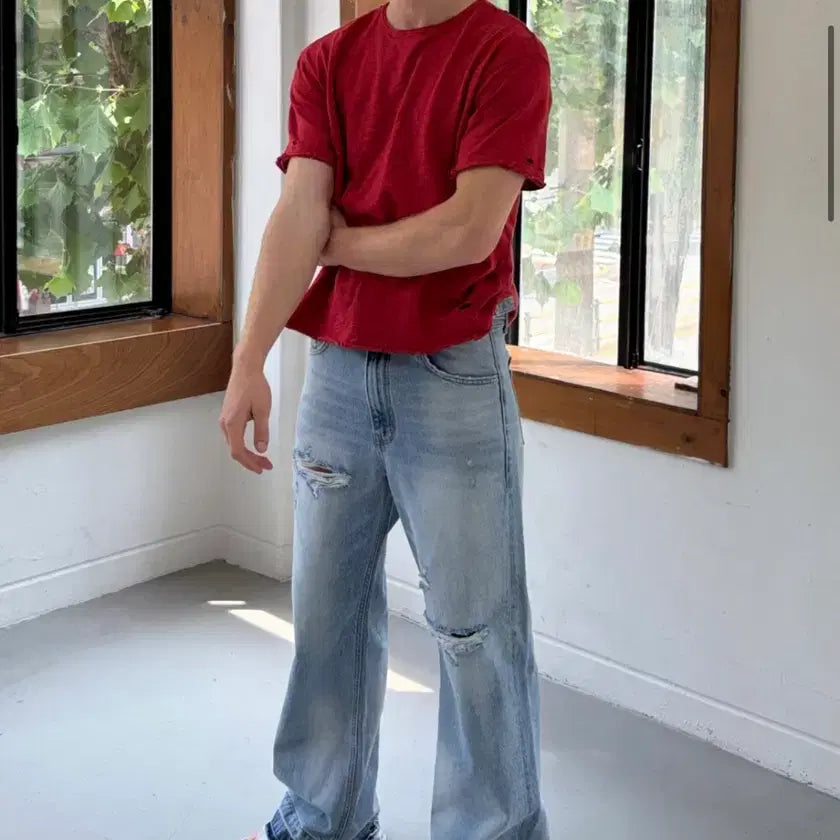 [BUNJANG] Nonnode Slub Red Size 1 / 논노드 슬럽 레드 1사이즈 구매 원합니다.