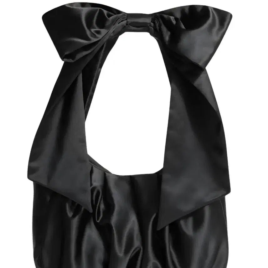[BUNJANG] And Other Stories Large Satin Bow Bag Black / 앤아더스토리즈 라지 새틴 보우 백 블랙