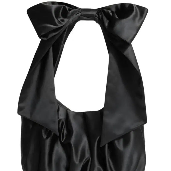 [BUNJANG] And Other Stories Large Satin Bow Bag Black / 앤아더스토리즈 라지 새틴 보우 백 블랙