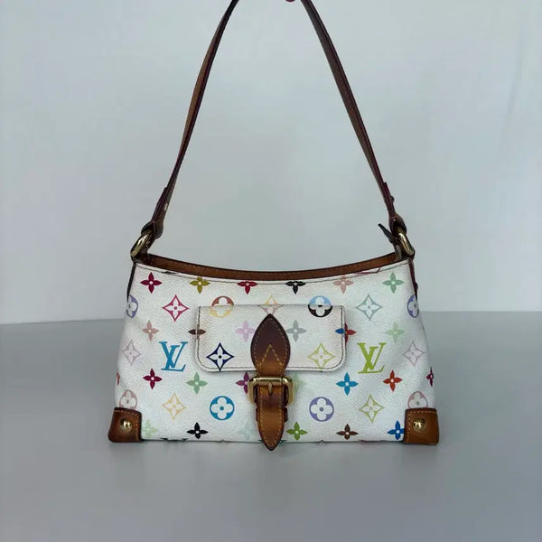 [BUNJANG] Louis Vuitton Multicolor Eliza Shoulder Bag White / 정품 루이비통 멀티컬러 엘리자 숄더백 화이트