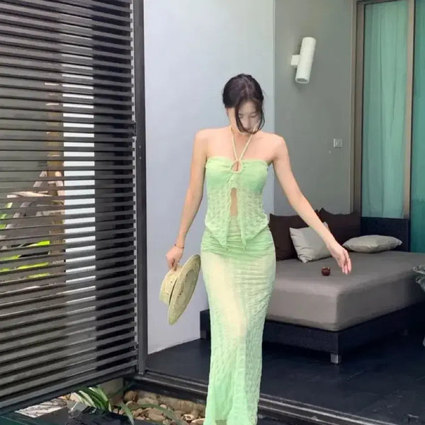[BUNJANG] Daily Lovely 3-Piece Bikini (Green) / 데일리러블리 3피스 비키니 판매합니다 !