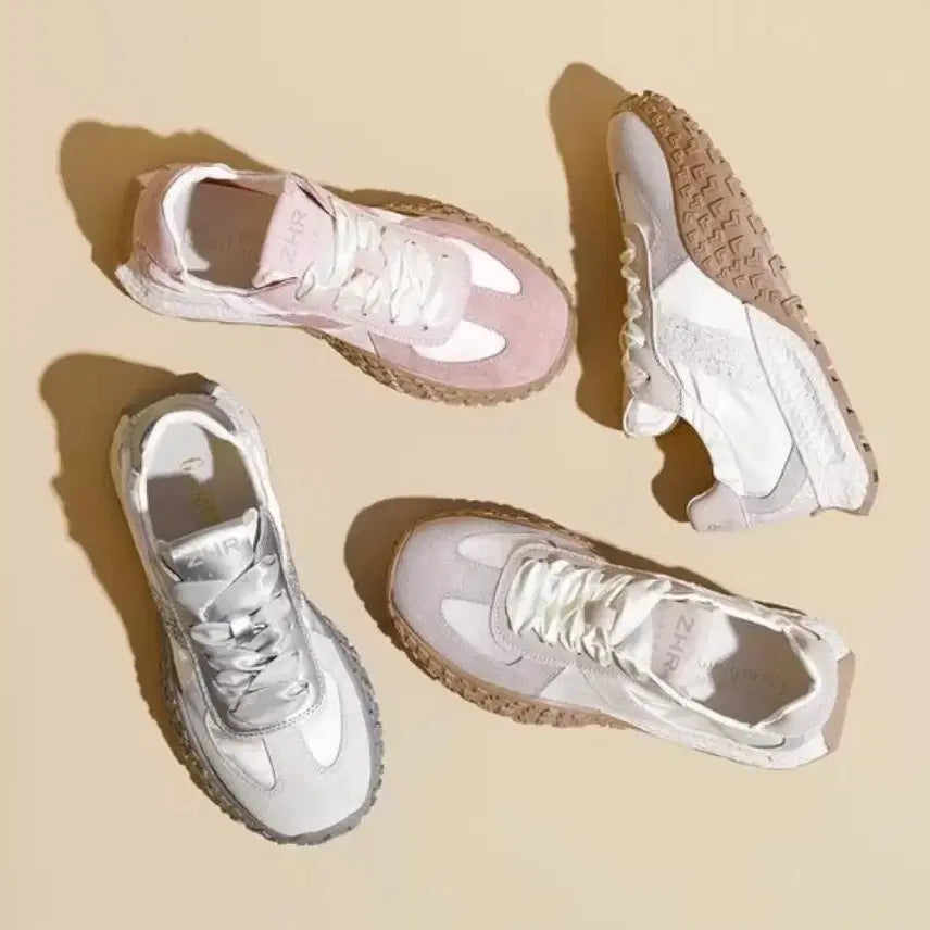 [BUNJANG] Satin Glitter Chunky Sneakers / [땡처리/원가이하] 새틴 블링블링 반짝이 3cm 통굽 데일리 스니커즈 3color