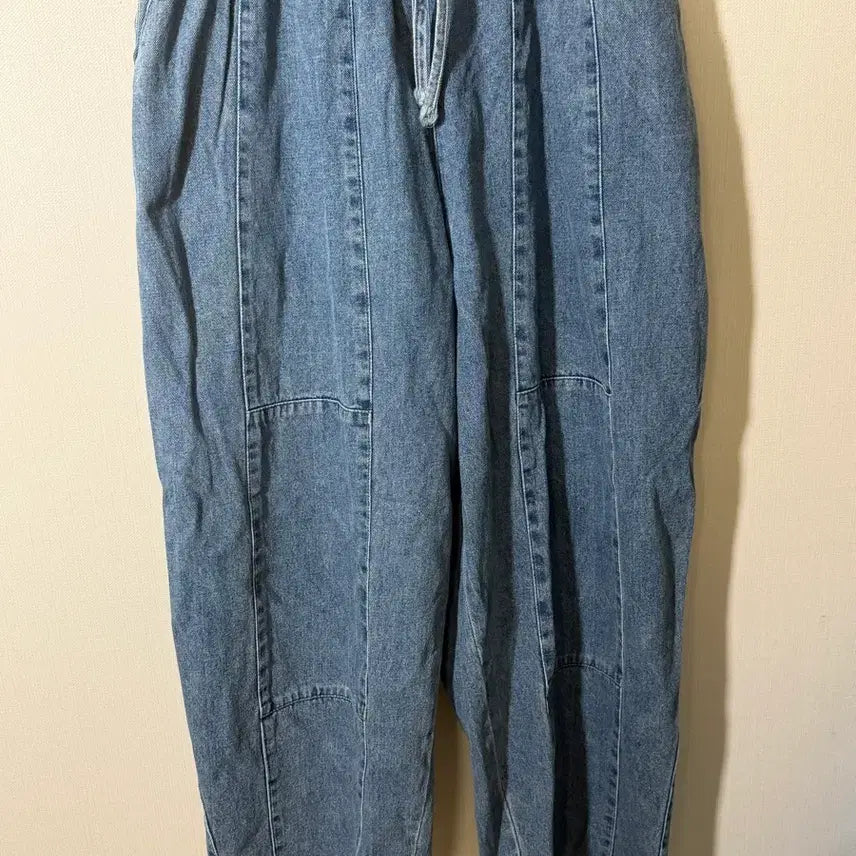 [BUNJANG] Mid-Blue Denim Baggy Pants / 중청 데님 배기팬츠