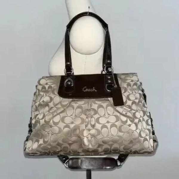 [BUNJANG] 90s COACH Signature Shoulder Bag / Tote Bag / 90ss COACH 코치 숄더백 여성 토트백