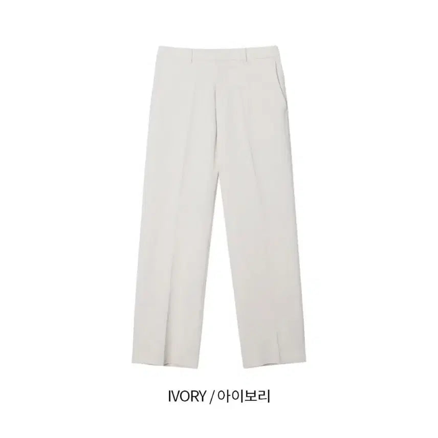 [BUNJANG] Logan Summer Slack Pants - Ivory / logan 로건 뒷밴딩 여름 슬랙스 아이보리
