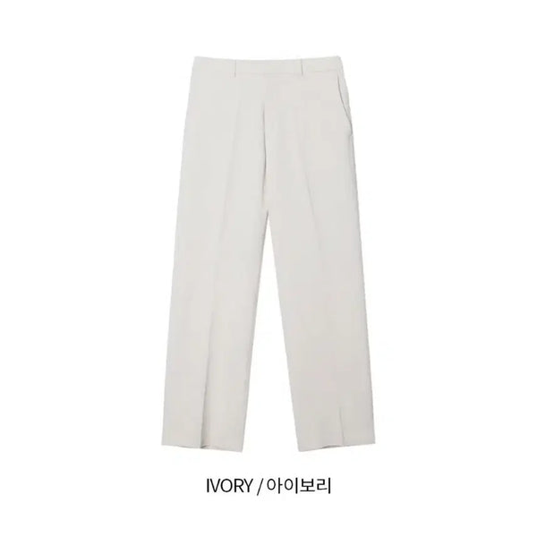 [BUNJANG] Logan Summer Slack Pants - Ivory / logan 로건 뒷밴딩 여름 슬랙스 아이보리