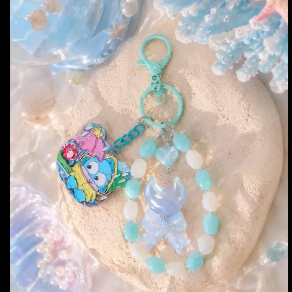 [BUNJANG] Mint Gyodongi Stone Bead Handmade Keychain / 민트교동이 원석비즈 키링(핸드메이드)