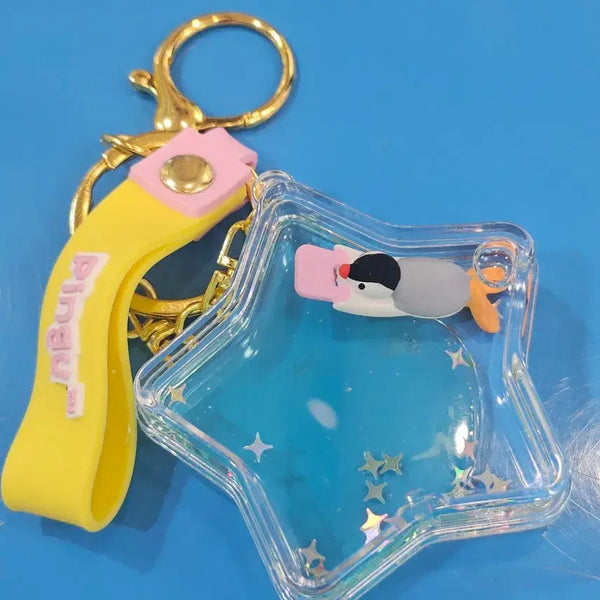 [BUNJANG] Pingu Pinga Ocean Glow Waterball Keyring / 교환/판매) 핑구 핑가 오션 글로우 워터볼 키링