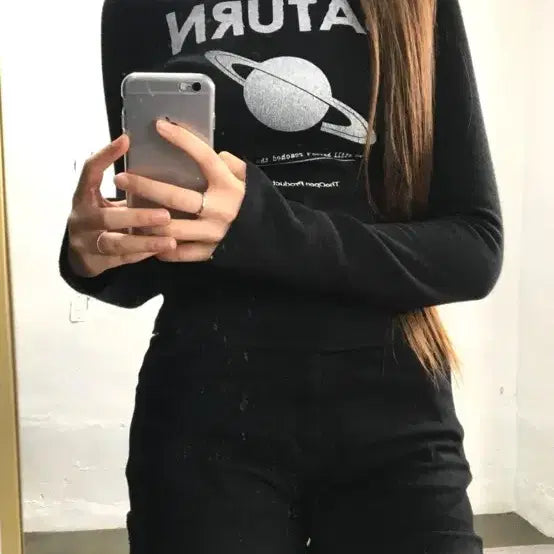[BUNJANG] TheOpenProduct Long Sleeve T-Shirt Black / 더오픈프로덕트긴팔티55