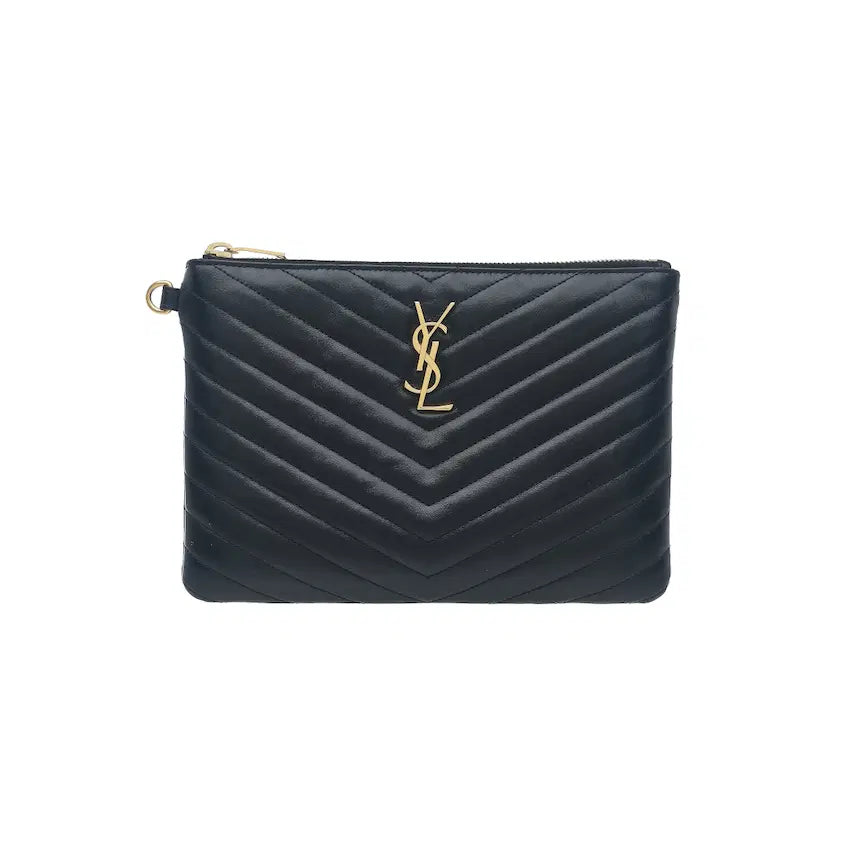 [BUNJANG] Saint Laurent Monogram Matelassé Pouch / 생로랑 모노그램 마틀라세 파우치