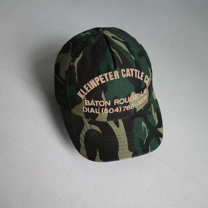 [BUNJANG] Vintage 80s Tiger Camo Mesh Trucker Cap / [USA빈티지] 80s 타이거카모 카모플라쥬 메쉬 트래커캡 모자