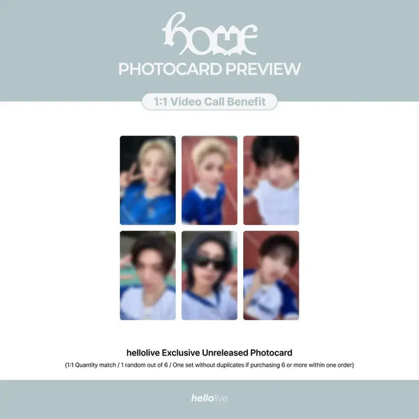 [BUNJANG] Boynextdoor Hellolive Lucky Draw Photocard Set / 헬로라이브 2차 포카세트