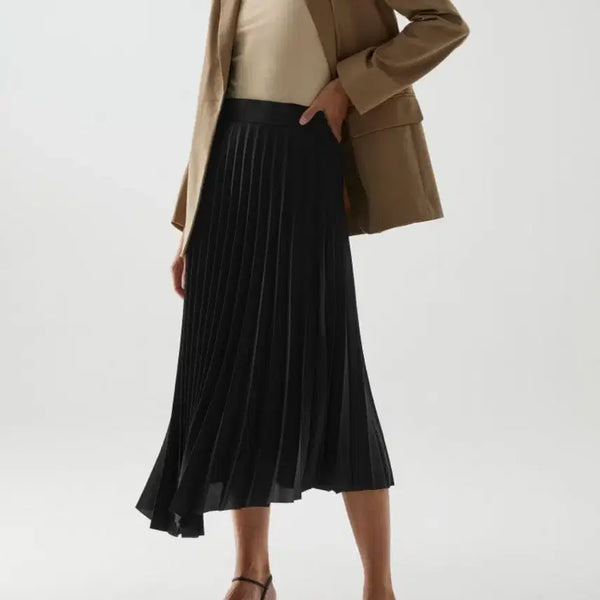 [BUNJANG] COS Asymmetric Hem Pleated Skirt / 코스 애시메트릭 헴 플리츠 스커트