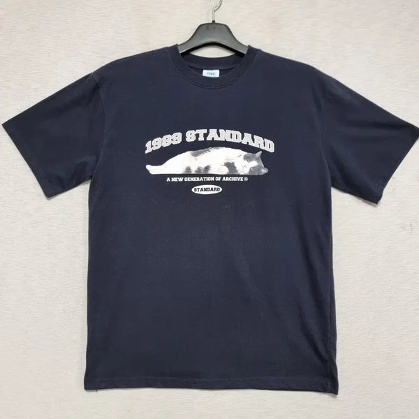 [BUNJANG] 1989 Standard Men's Oversized T-Shirt - Size 95 / 1989 스탠다드 반팔티 남자 오버핏 95사이즈ㅡ0422