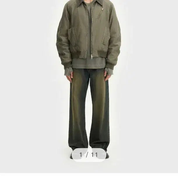 [BUNJANG] Bellier Neo City Flight Jacket Olive / 벨리에 네오 시티 플라이트 자켓 - 올리브