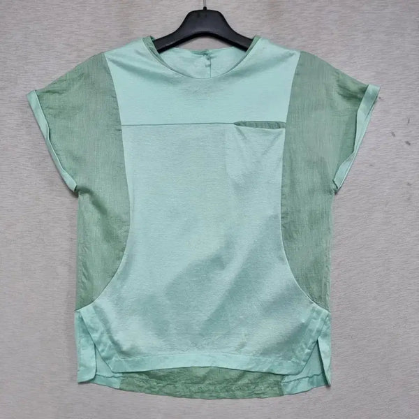 [BUNJANG] SJSJ Women's Summer T-Shirt - Mint / SJSJ 여름 티셔츠 여자55사이즈ㅡ0422ㅁㅁ