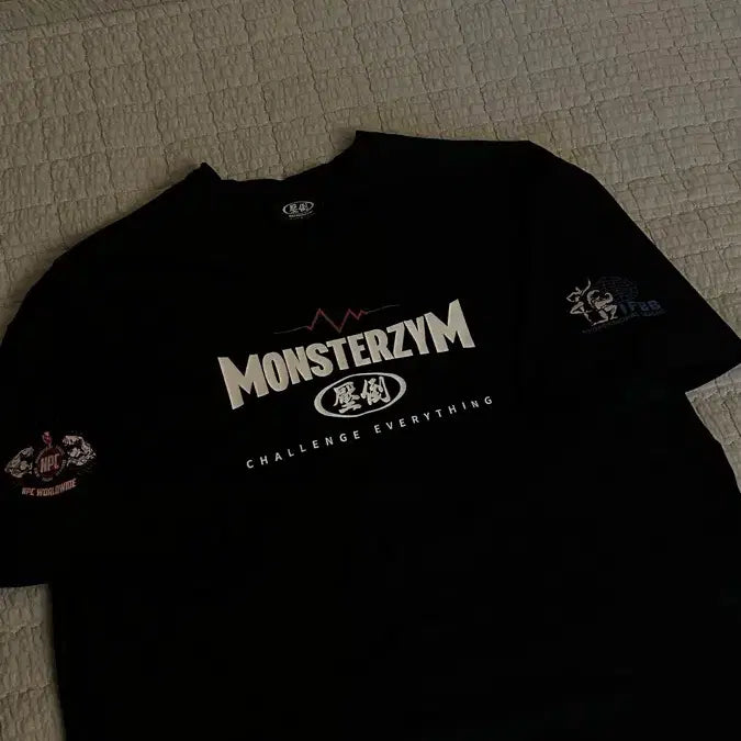 [BUNJANG] ABDO x MONSTERZIM 2024 Limited Edition Athlete T-Shirt Size L / 압도x몬스터짐 2024 선수용 한정판 반팔 L사이즈