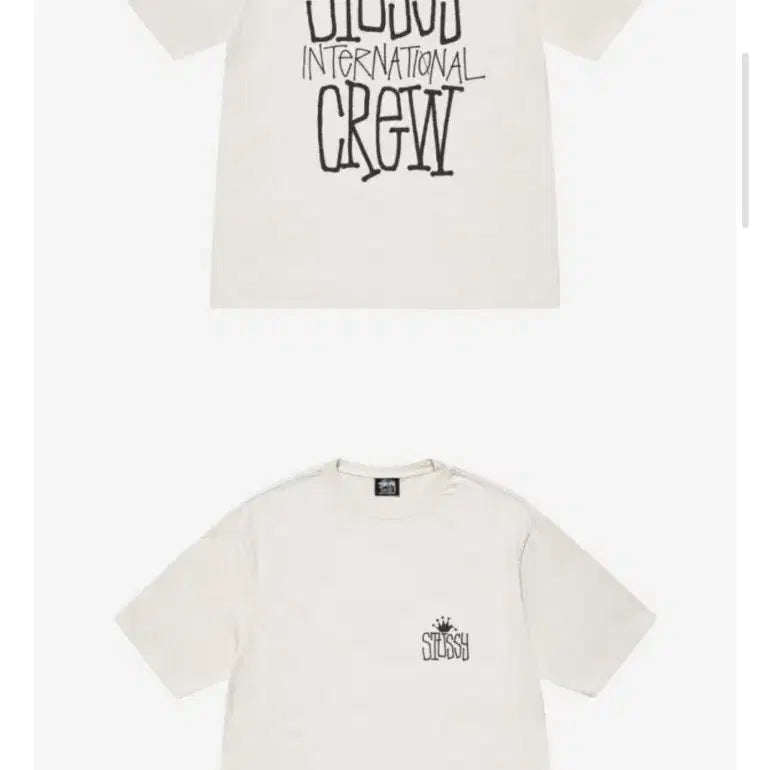 [BUNJANG] Stussy Crown International Pigment Dyed T-Shirt Natural / 스투시 반팔 크라운 인터내셔널 피그먼트 다이드 티셔츠 내츄럴