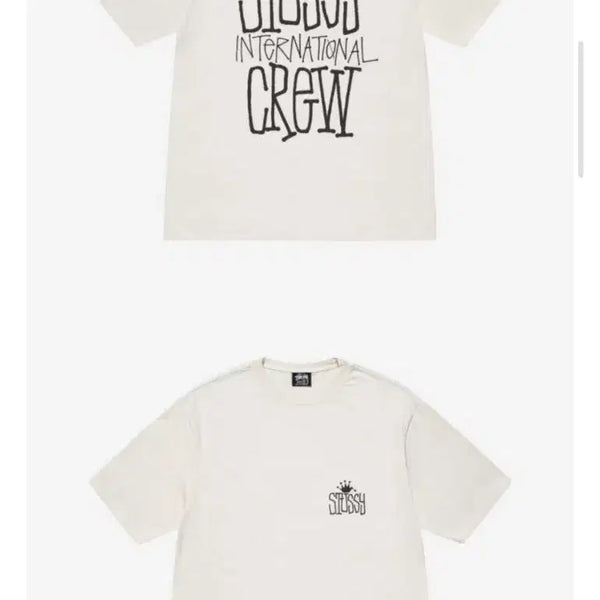 [BUNJANG] Stussy Crown International Pigment Dyed T-Shirt Natural / 스투시 반팔 크라운 인터내셔널 피그먼트 다이드 티셔츠 내츄럴