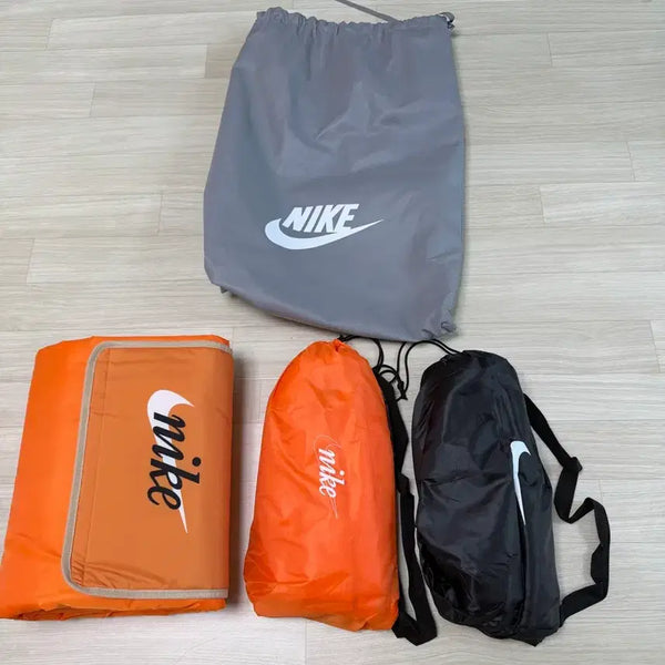 [BUNJANG] Nike Picnic Camping Set (2 Air Sofas, 1 Picnic Mat, 1 Non-Woven Bag) / 나이키 피크닉 캠핑 세트(에어소파2개,돗자리1,부직포백)