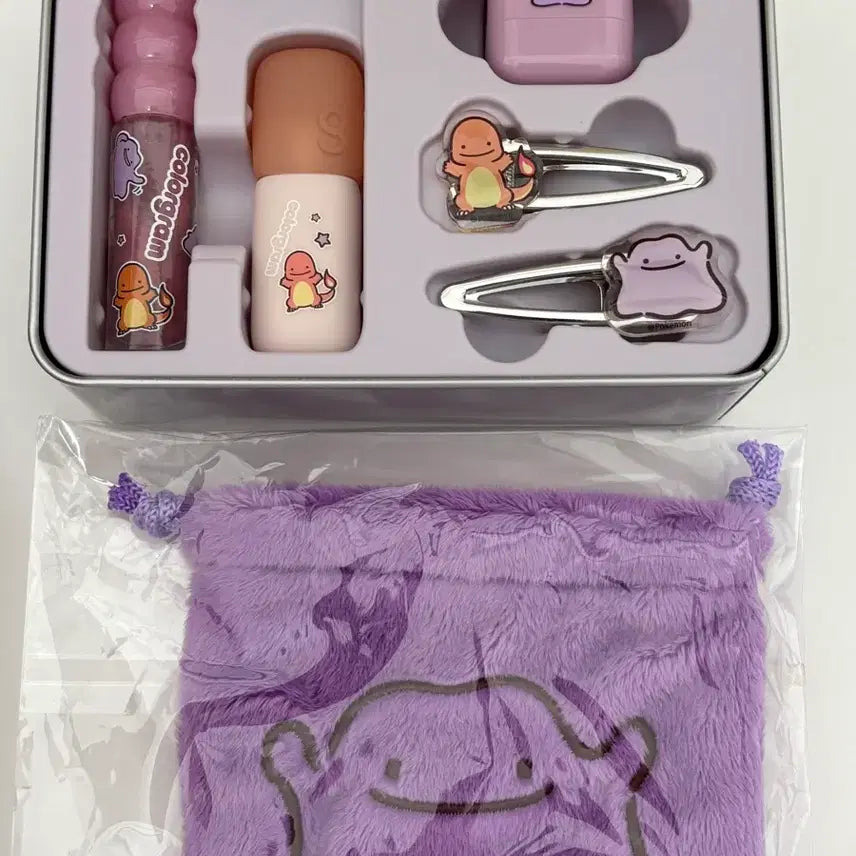 [BUNJANG] Pokemon Colorgram Metamon Pouch Bundle Set / 포켓몬 컬러그램 웜리둥절(케이스x) 메타몽파우치 일괄