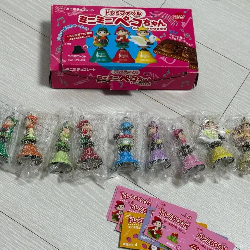 [BUNJANG] Fujiya Peko-chan Vintage Keychain Set (9 pcs) / (새상품/레어) 후지야 페코짱 키링세트 일괄