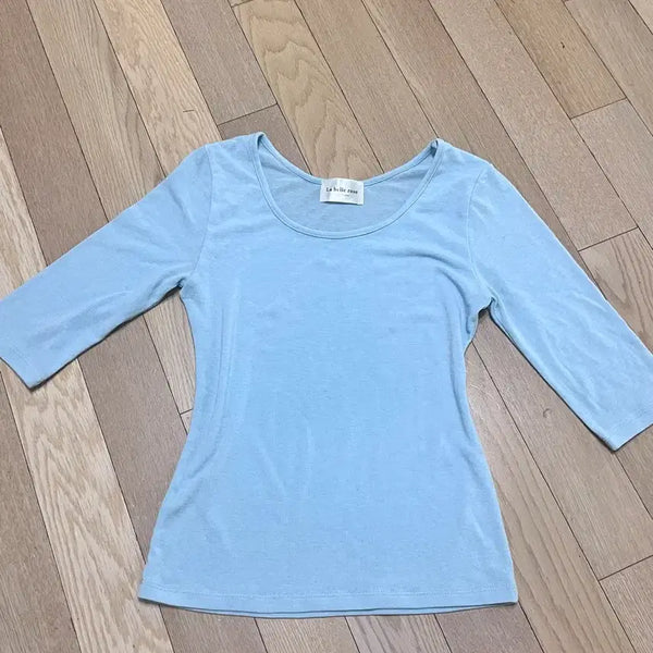 [BUNJANG] Women's 3/4 Sleeve Slim Fit T-Shirt / 채령st 딱붙슬림핏 어른여자 7부티