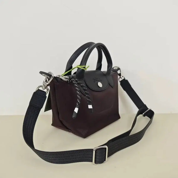 [BUNJANG] Longchamp Le Pliage Energy XS Mini Tote Bag / 롱샴 르 플리아쥬 에너지 XS 미니 토트백 와인색 핸드백 조절식 크로스 스트랩 포함 새상품