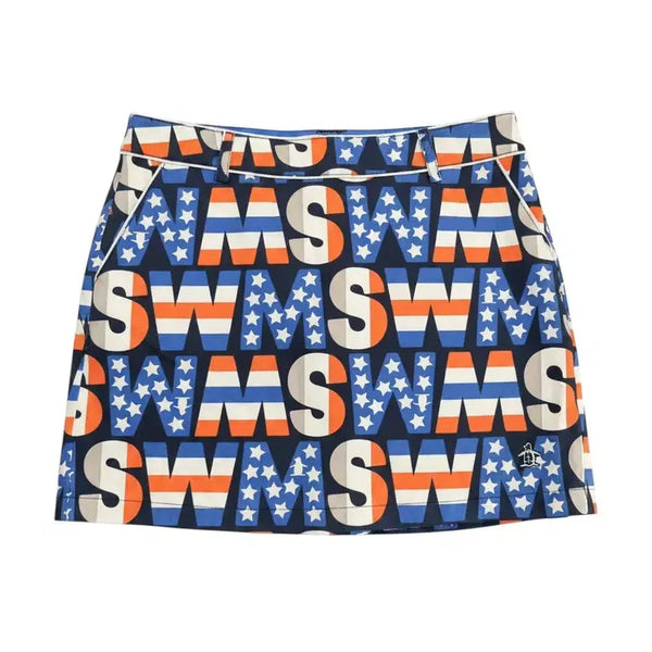 [BUNJANG] Munsingwear Lettering Golf Skirt / 여성64-91/ 먼싱웨어 레터링 골프스커트