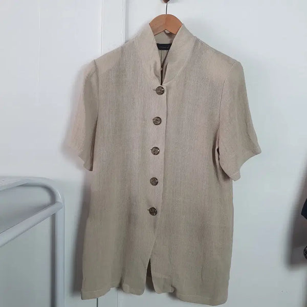 [BUNJANG] Vintage Beige Jacket - Made in Japan / 빈티지 베이지 자켓 made in japan