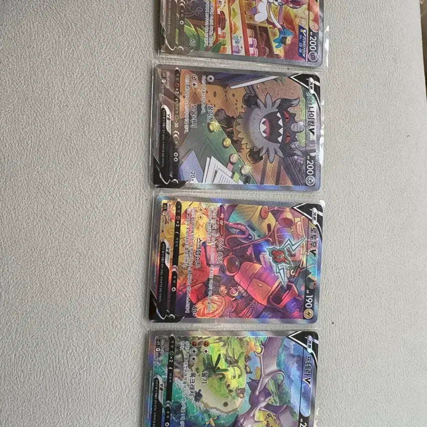 [BUNJANG] Pokemon Card Set - Sylveon, Kingdra, Rotom, Aerodactyl Bundle / 포켓몬카드 특일 4장 일괄판매 님피아 나이킹 로토무 프테라