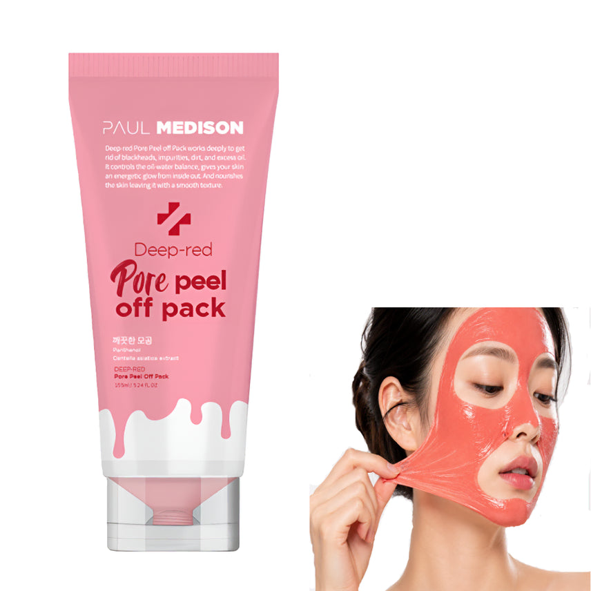 [BUNJANG] Polmedic Deep Red Pore Peel-Off Pack (155ml) / [새상품 1+1] 폴메디슨 딥레드 포어 필오프팩 (155ml)