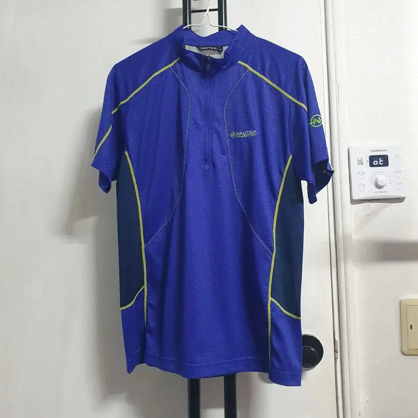 [BUNJANG] Nautica Unisex Functional Half-Zip Short-Sleeve T-Shirt M (95) / 노티카 남녀공용 기능성 반팔 반집업 M 95