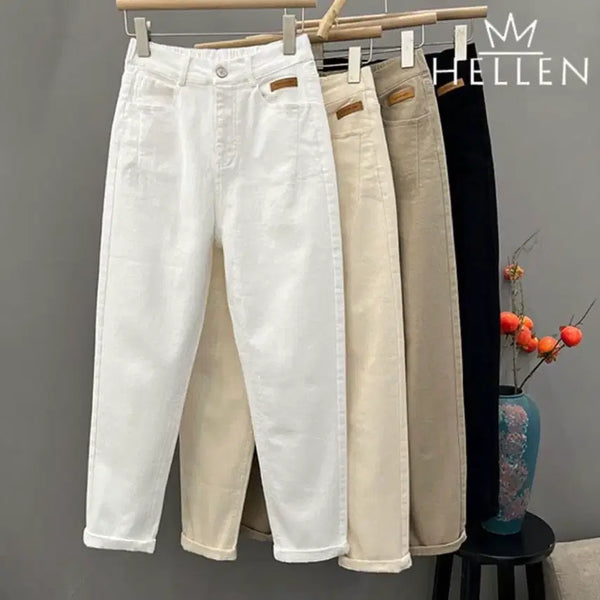 [BUNJANG] HELLEN Women's Denim Pants Ivory / HELLEN 여성 데님 팬츠 아이보리