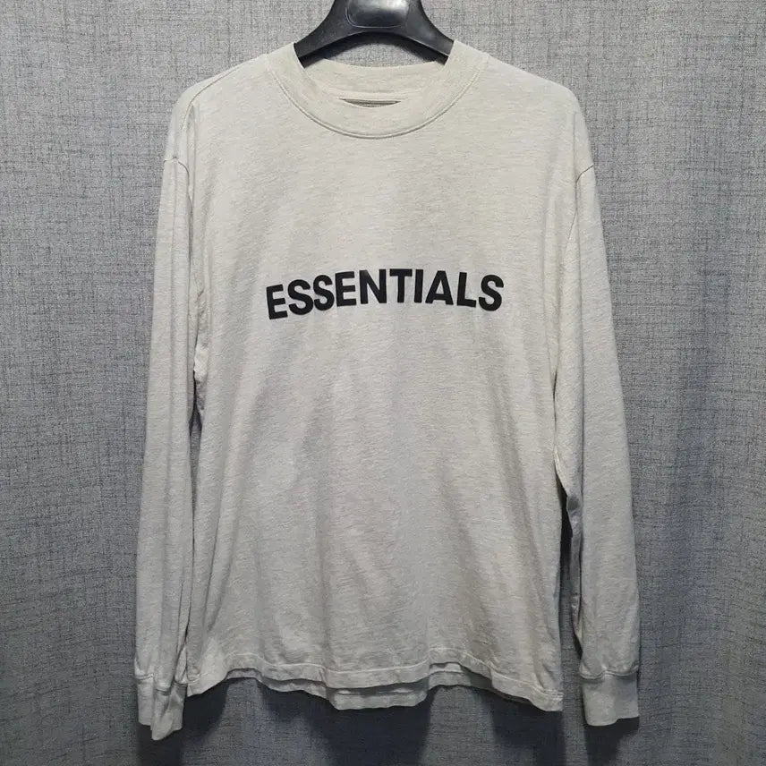 [BUNJANG] Fear of God Essentials Long Sleeve T-Shirt Oatmeal M / 피어오브갓 피오갓 에센셜 긴팔 티셔츠 오트밀 M