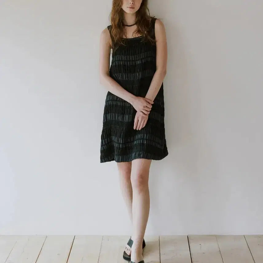 [BUNJANG] O'Tteutt Jacquard Minimalist Dress / 오떼뜨 자카드 미니멀 원피스