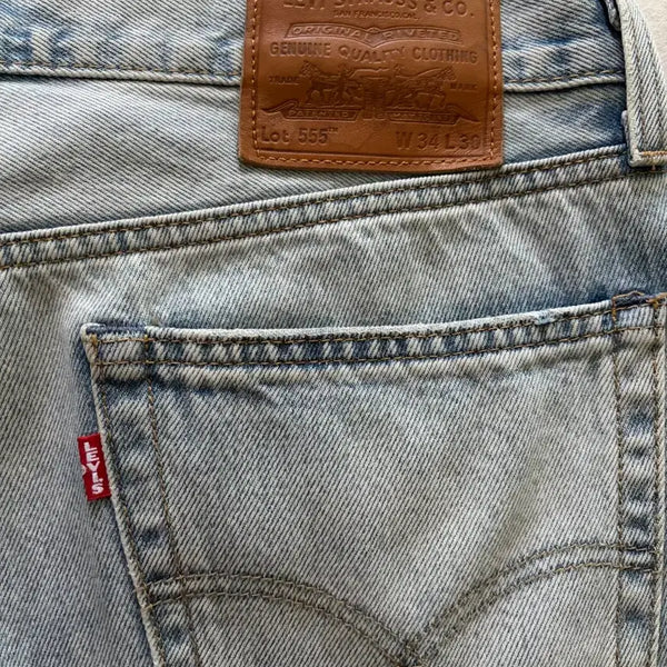 [BUNJANG] Levi's 555 Light Wash Denim Jeans (34/30) / [34/30] 리바이스 555 연청