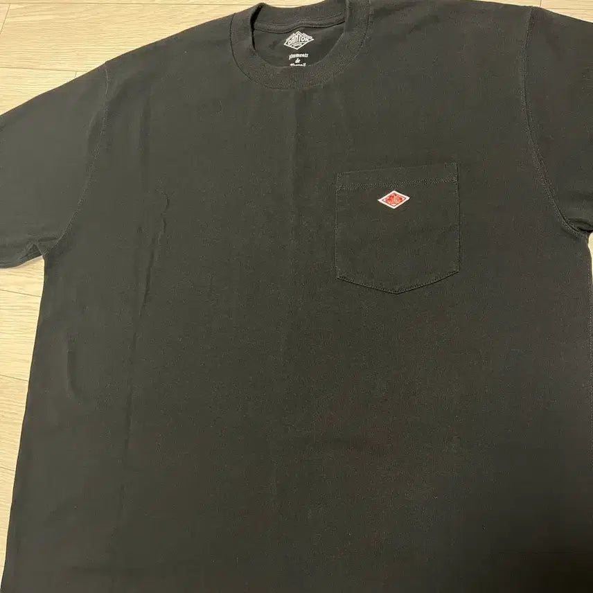 [BUNJANG] DANTON Pocket Short Sleeve T-Shirt Black XL / 단톤 포켓 반팔티 검정 XL