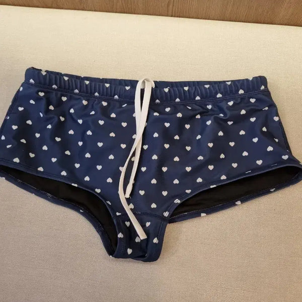 [BUNJANG] Fulltime Swimwear Men's Swim Trunks - Cool Heart Pattern (2XL) / 풀타임 수영복 숏사각 남자수영복 쿨하트 패턴 2XL