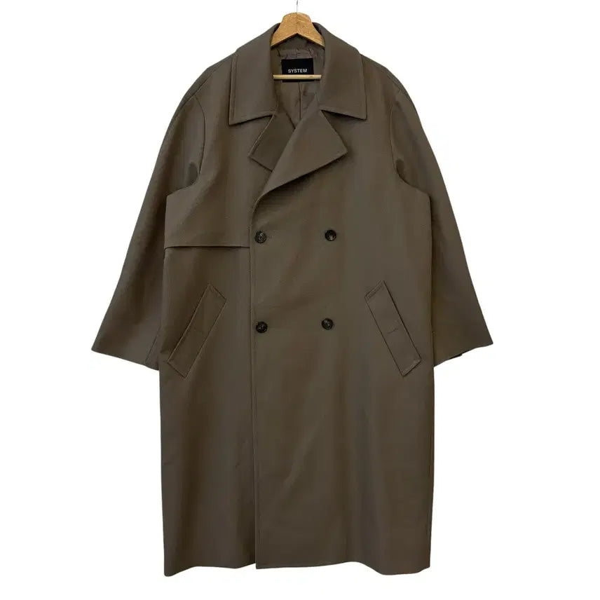 [BUNJANG] System Hansem Trench Coat Khaki Brown Size 95 / 시스템 한섬 트렌치코트 카키브라운 95 정품