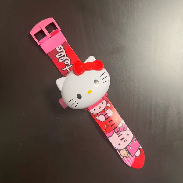 [BUNJANG] Hello Kitty 3D Stereo Beam Projector Children's Wristwatch / 헬로키티 3D 입체 빔프로젝터형 어린이 손목시계