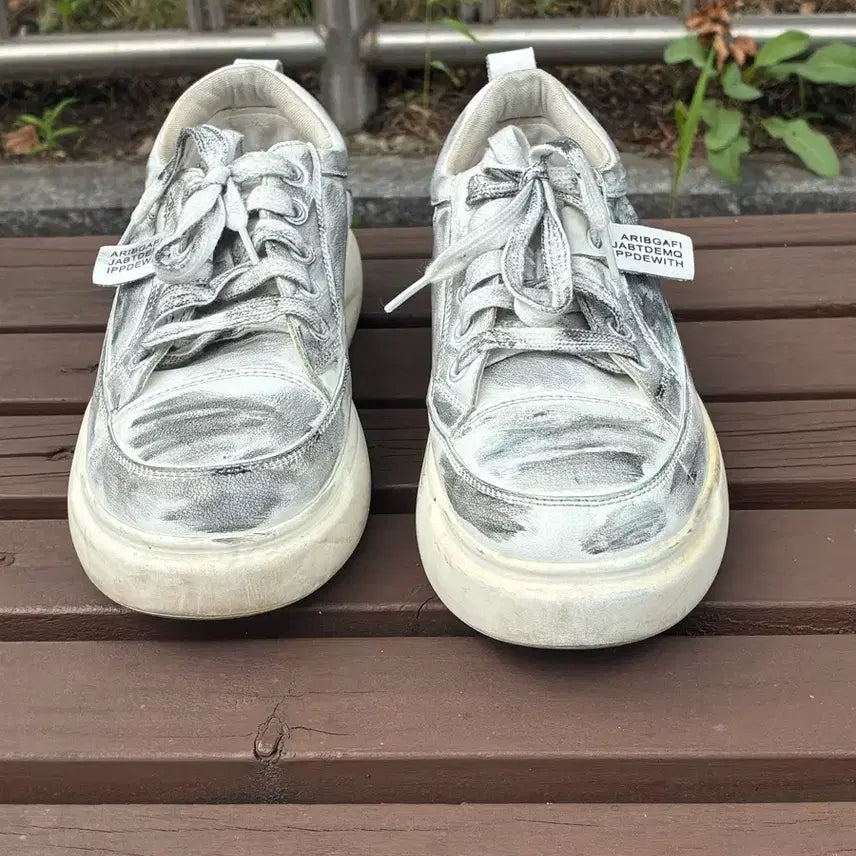 [BUNJANG] Custom Dirty Washing Style Shoes / 더티워싱 스타일 커스텀