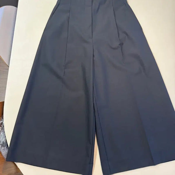 [BUNJANG] Sandro Black Wide Bermuda Shorts Size 36 / 산드로 블랙 와이드 버뮤다 팬츠 36